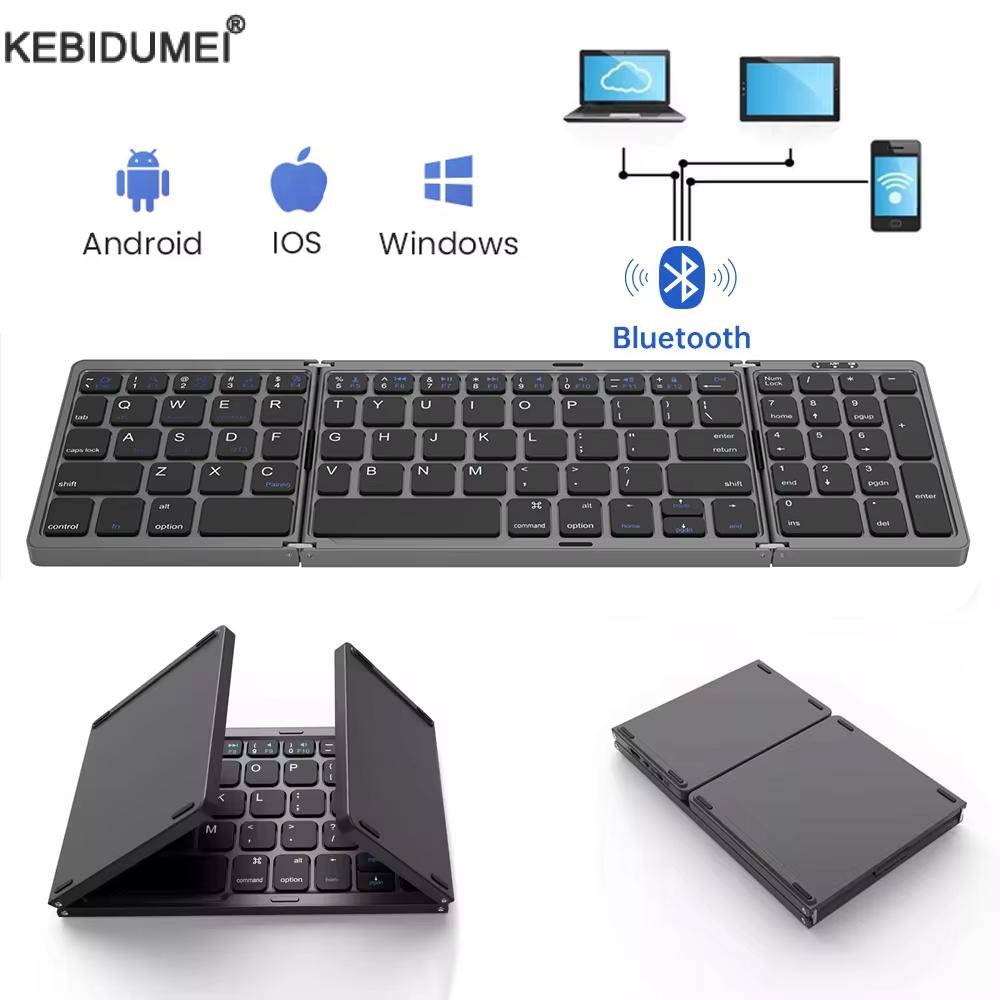 Gaming Keyboard Budget - Teclado Bluetooth Inalámbrico Plegable Recargable para