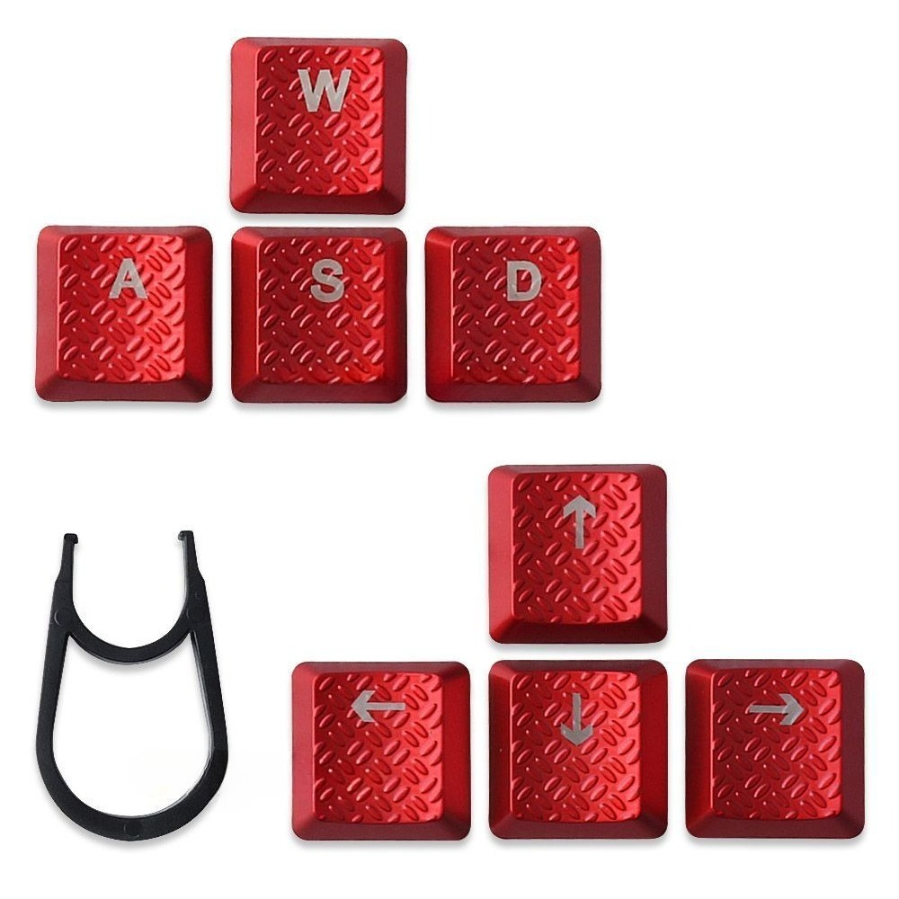 Gaming Keyboard Tkl - Teclas translúcidas rojas DIY compatibles con
