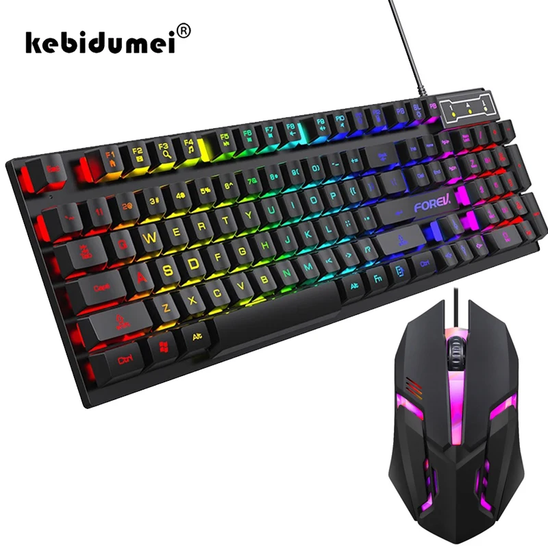 Gaming Keyboard Budget - Teclado mecánico retroiluminado de 104 teclas,