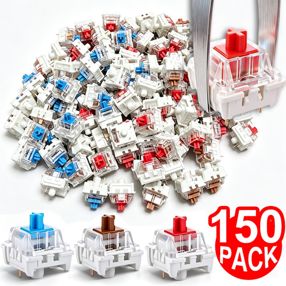 1-150 interruptores mecánicos  - Gaming Keyboard Blue Switches reseña y precio