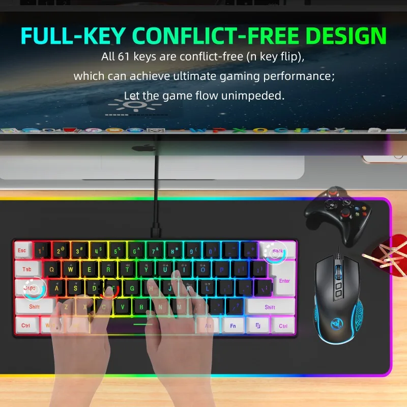 Kit de Teclado y Ratón para Ju - Gaming Keyboard Ergonomic reseña y precio