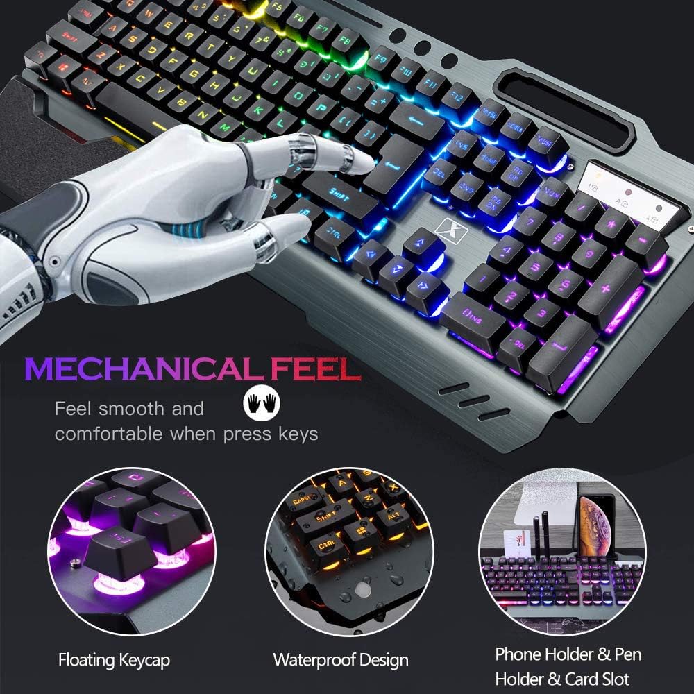 Combo de teclado y ratón inalá - Gaming Keyboard Ergonomic reseña y precio