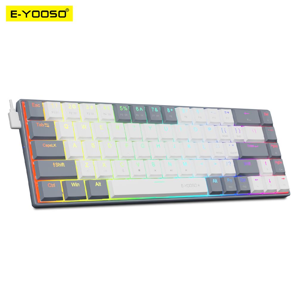 E-YOOSO A68 RGB Mini Slim USB  - Gaming Keyboard Budget reseña y precio