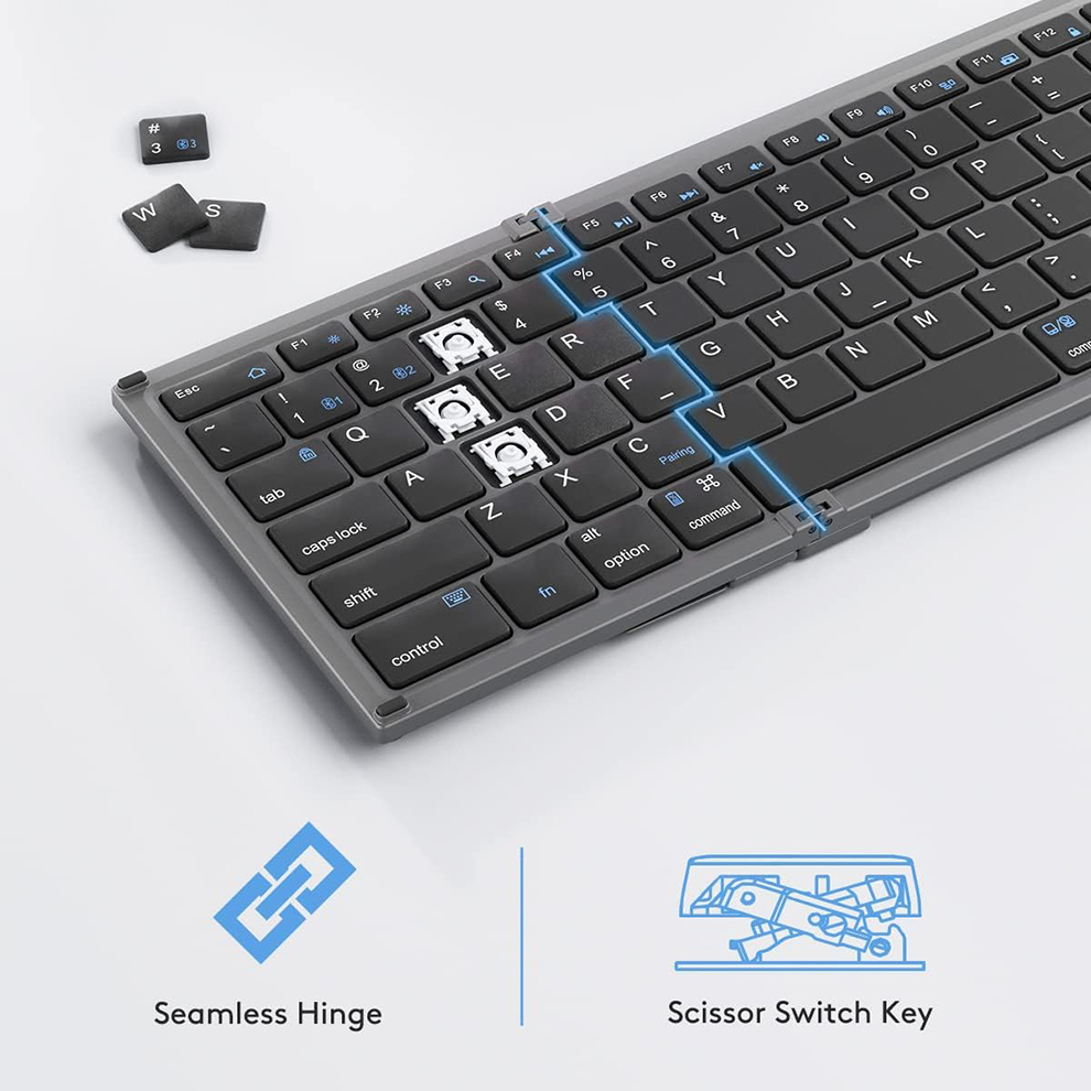 Teclado Bluetooth plegable con - Gaming Keyboard Budget reseña y precio