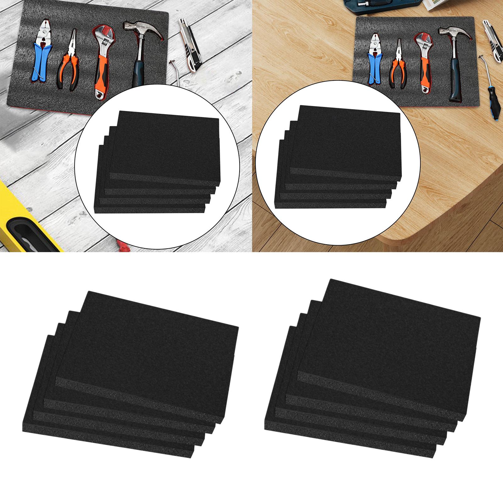 Paquete de 4 bandejas de espum - Polyurethane Foam Sheet reseña y precio