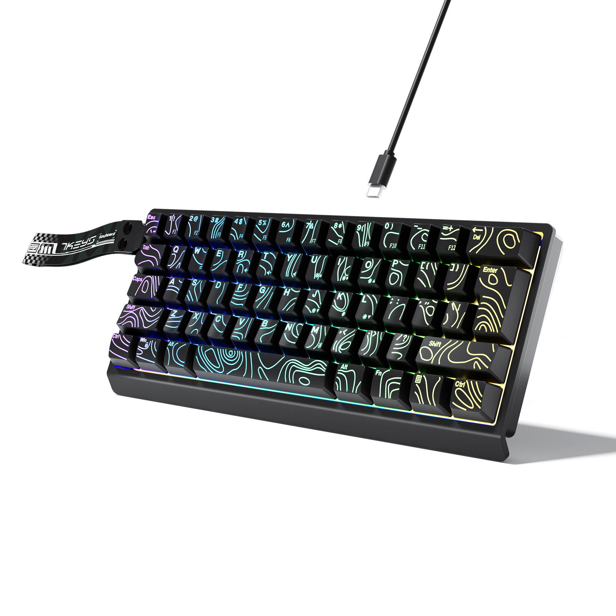 Teclado compacto con cable al  - Gaming Keyboard Blue Switches reseña y precio