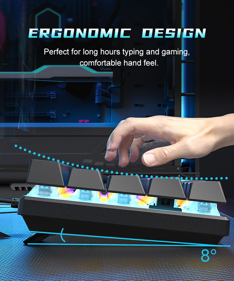 Teclado Mecánico 60% para Jueg - Gaming Keyboard Budget reseña y precio