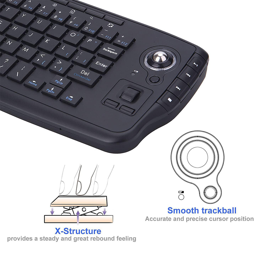 Jomaa Teclado Trackball inalám - Gaming Keyboard Budget reseña y precio