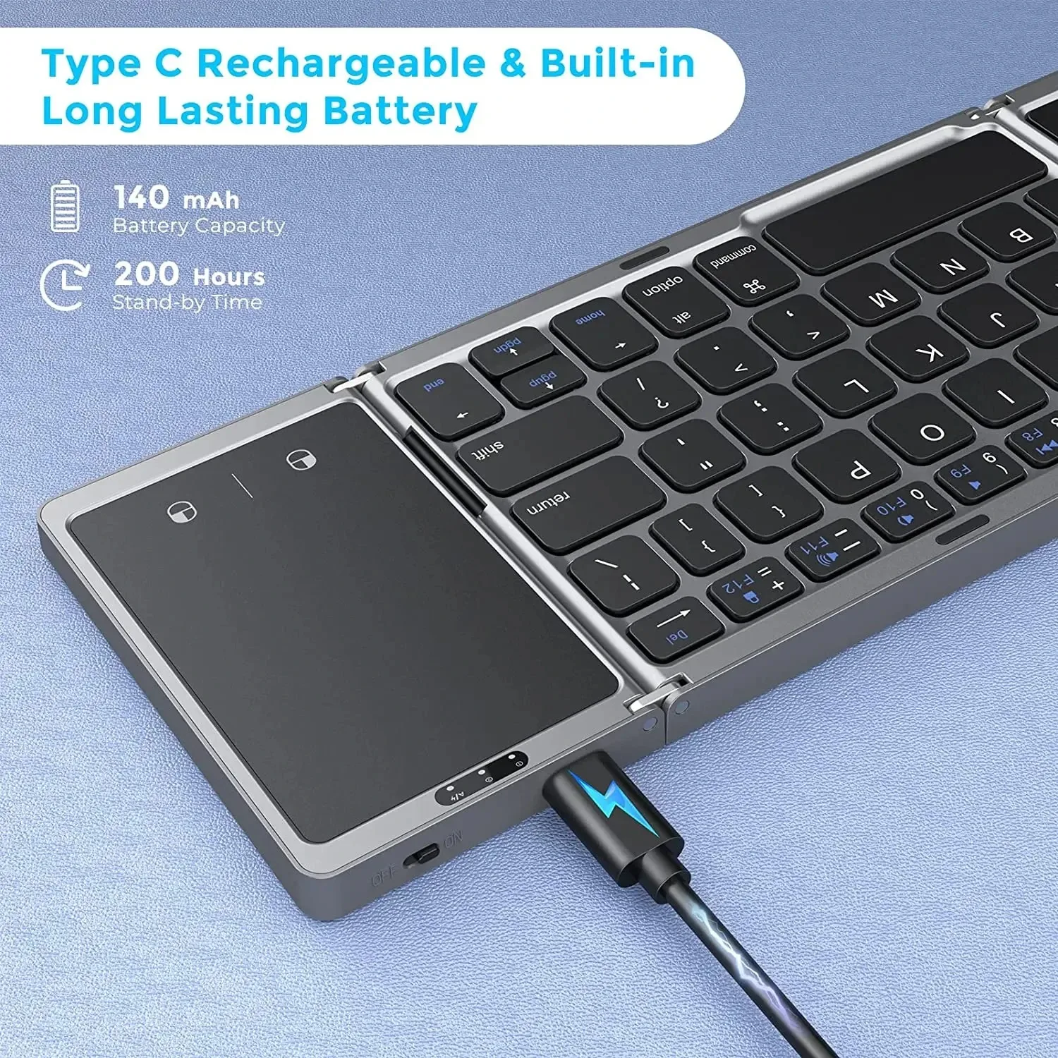 Teclado inalámbrico plegable c - Gaming Keyboard Budget reseña y precio