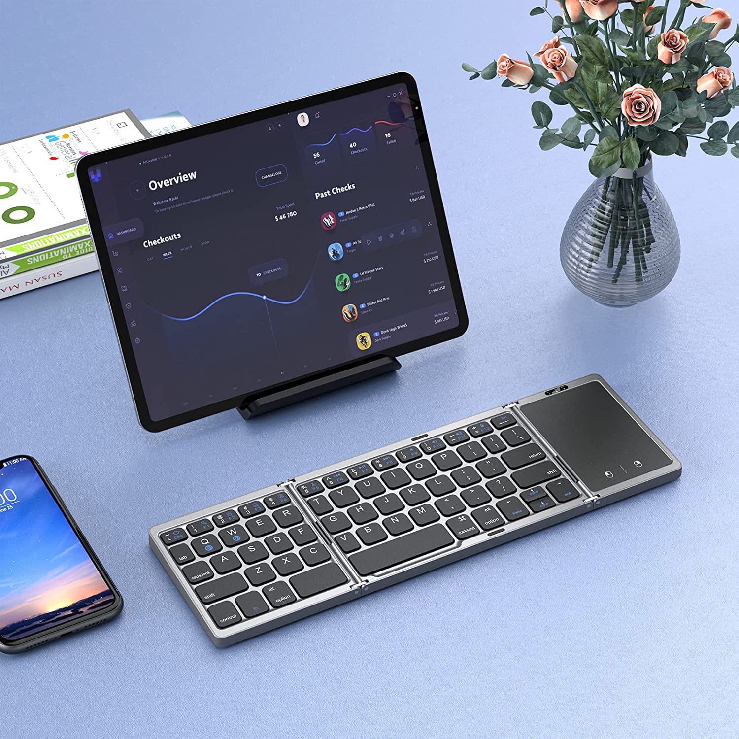 Seenda-teclado plegable inalám - Gaming Keyboard Budget reseña y precio