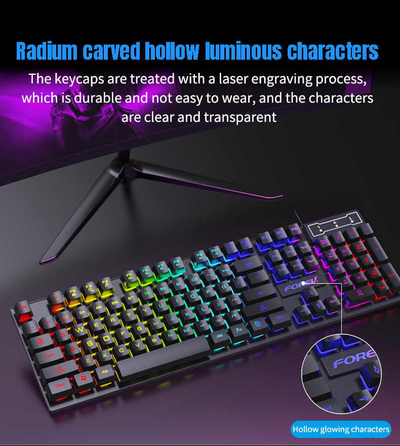 Teclado Mecánico Retroiluminad - Gaming Keyboard Budget reseña y precio